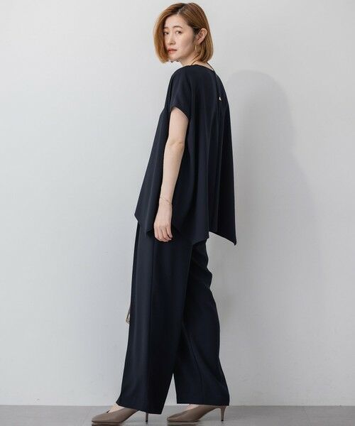 L size ONWARD(大きいサイズ) / エルサイズオンワード カットソー | 【UVカット/接触冷感/吸水速乾】ストレッチジョーゼット イレギュラーヘムプルオーバー | 詳細15