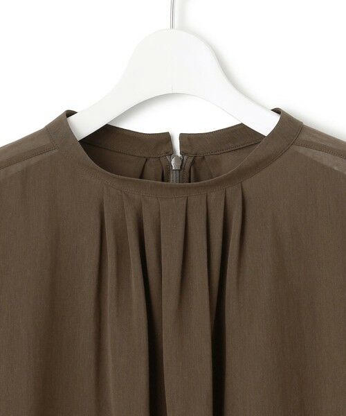L size ONWARD(大きいサイズ) / エルサイズオンワード カットソー | 【洗える】クリアトリコットジャージー ギャザーフォルム カットソー | 詳細10