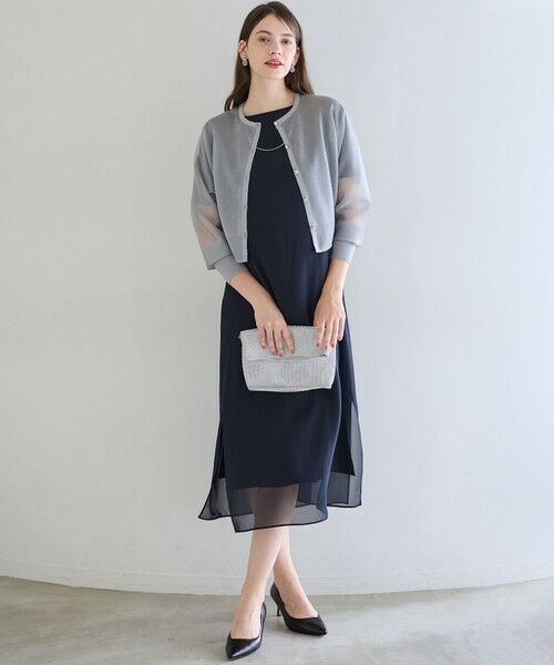 L size ONWARD(大きいサイズ) / エルサイズオンワード カーディガン・ボレロ | 【APPLAUDIR】グロッシードルマン カーディガン | 詳細4