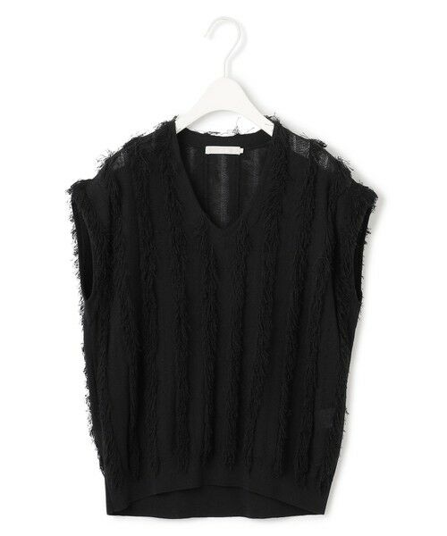 L size ONWARD(大きいサイズ) / エルサイズオンワード ニット・セーター | 【洗える】カットジャガード Vネックニット | 詳細9