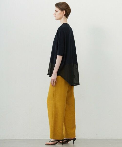 L size ONWARD(大きいサイズ) / エルサイズオンワード ニット・セーター | 【接触冷感・UVカット・洗える】VIS/NYハイゲージ シアーコンビニット | 詳細9