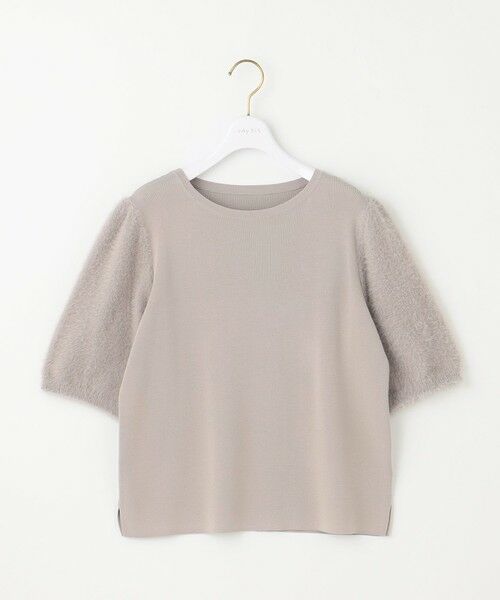 L size ONWARD(大きいサイズ) / エルサイズオンワード ニット・セーター | 【洗える】シャギースリーブ ニット | 詳細3