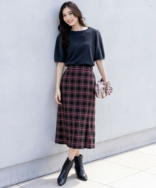 L size ONWARD(大きいサイズ) / エルサイズオンワード ニット・セーター | 【洗える】シャギースリーブ ニット | 詳細5