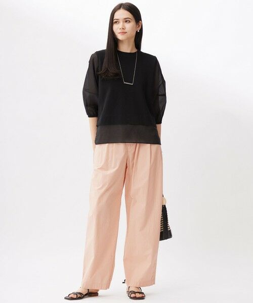 L size ONWARD(大きいサイズ) / エルサイズオンワード ニット・セーター | ハイツイストコットンアセテートプルオーバー ニット | 詳細7