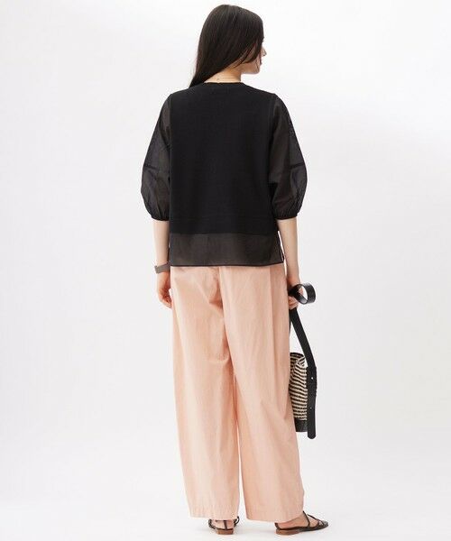 L size ONWARD(大きいサイズ) / エルサイズオンワード ニット・セーター | ハイツイストコットンアセテートプルオーバー ニット | 詳細8