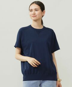 L size ONWARD(大きいサイズ) / エルサイズオンワード ニット・セーター | 【洗える】コットンループバックスウェット ニット