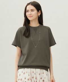 L size ONWARD(大きいサイズ) / エルサイズオンワード ニット・セーター | 【洗える】コットンループバックスウェット ニット