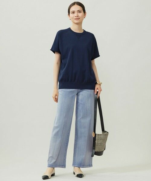 L size ONWARD(大きいサイズ) / エルサイズオンワード ニット・セーター | 【洗える】コットンループバックスウェット ニット | 詳細9