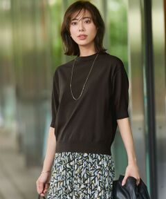 L size ONWARD(大きいサイズ) / エルサイズオンワード ニット・セーター | 【洗える/吊り干しOK】ヴィスコースストレッチ パフスリーブ ニット