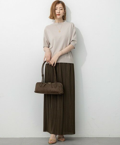 L size ONWARD(大きいサイズ) / エルサイズオンワード ニット・セーター | 【洗える/吊り干しOK】ヴィスコースストレッチ パフスリーブ ニット | 詳細19