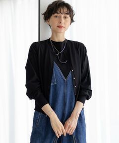 未使用　自由区　長袖　ラメ　サマーカーディガン　大きいサイズ44 オンワード L size ONWARD(大きいサイズ) / エルサイズオンワード