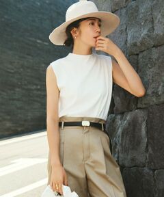 L size ONWARD(大きいサイズ) / エルサイズオンワード ニット・セーター | 【洗える/吊り干しOK】ヴィスコースストレッチ ノースリーブ ニット