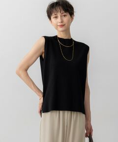 L size ONWARD(大きいサイズ) / エルサイズオンワード ニット・セーター | 【洗える/吊り干しOK】ヴィスコースストレッチ ノースリーブ ニット