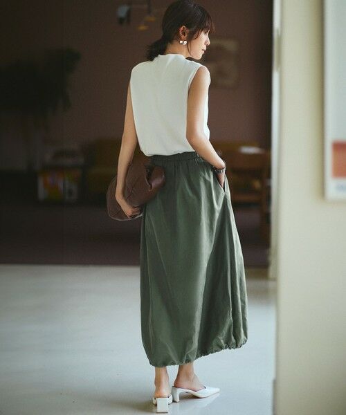 L size ONWARD(大きいサイズ) / エルサイズオンワード ニット・セーター | 【洗える/吊り干しOK】ヴィスコースストレッチ ノースリーブ ニット | 詳細3