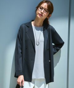 セットアップ対応】トリアセダブルジョーゼット テーラード