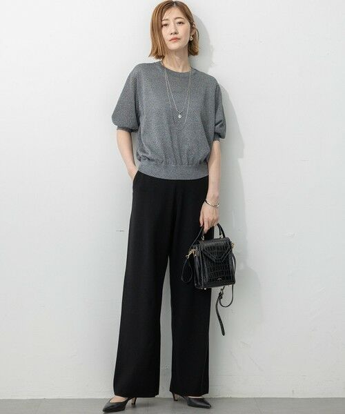 L size ONWARD(大きいサイズ) / エルサイズオンワード ニット・セーター | 【洗える】オータムメタリック ラメ ニットT | 詳細16