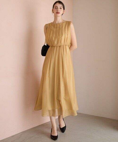 L size ONWARD(大きいサイズ) / エルサイズオンワード ドレス | 【APPLAUDIR】グロッシーオーガンザ ドレス | 詳細10