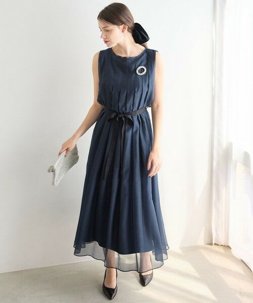 L size ONWARD(大きいサイズ) / エルサイズオンワード ドレス | 【APPLAUDIR】グロッシーオーガンザ ドレス | 詳細24