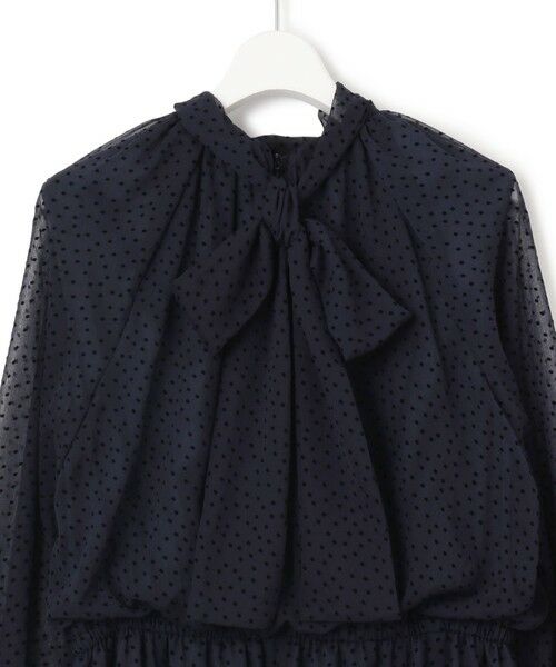 L size ONWARD(大きいサイズ) / エルサイズオンワード ドレス | 【APPLAUDIR】シアードットフロッキー ドレス | 詳細9