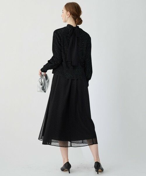 L size ONWARD(大きいサイズ) / エルサイズオンワード ドレス | 【APPLAUDIR】シアードットフロッキー ドレス | 詳細29