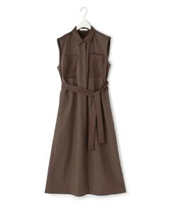 L size ONWARD(大きいサイズ) / エルサイズオンワード ロング・マキシ丈ワンピース | 【WEB＆一部店舗限定】 AiryTypewriter ノースリーブワンピース