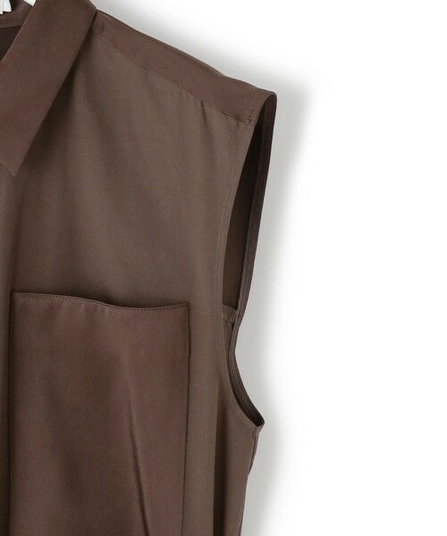 L size ONWARD(大きいサイズ) / エルサイズオンワード ロング・マキシ丈ワンピース | 【WEB＆一部店舗限定】 AiryTypewriter ノースリーブワンピース | 詳細3