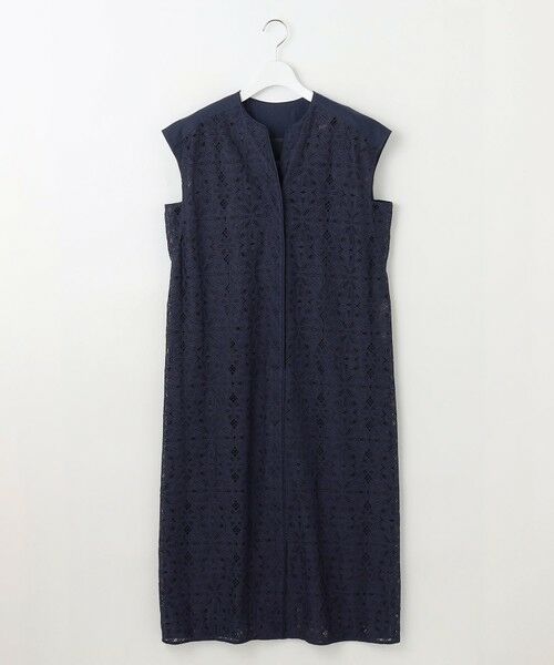 L size ONWARD(大きいサイズ) / エルサイズオンワード ロング・マキシ丈ワンピース | 【洗える】フラワータイルレース ワンピース | 詳細3