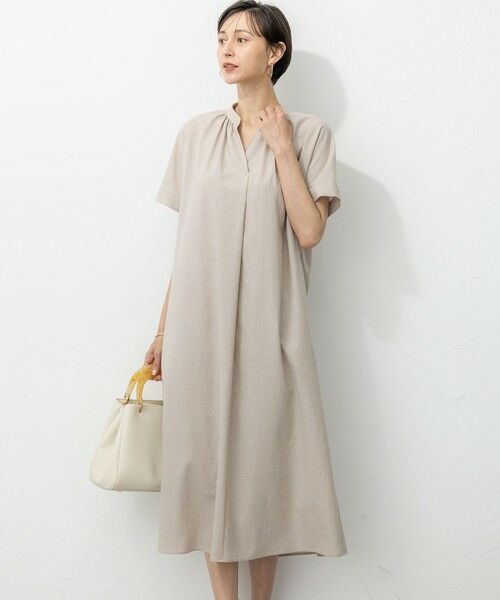 L size ONWARD(大きいサイズ) / エルサイズオンワード ロング・マキシ丈ワンピース | 【洗える】トリアセスラブストレッチ ワンピース | 詳細3