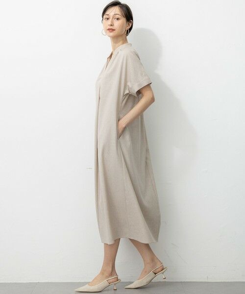 L size ONWARD(大きいサイズ) / エルサイズオンワード ロング・マキシ丈ワンピース | 【洗える】トリアセスラブストレッチ ワンピース | 詳細5