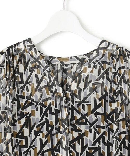 L size ONWARD(大きいサイズ) / エルサイズオンワード ロング・マキシ丈ワンピース | 【洗える】Ratti アブストラクトプリント ワンピース | 詳細7