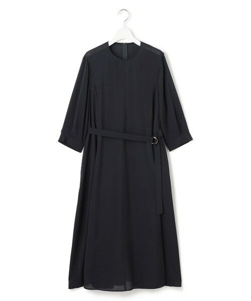 L size ONWARD(大きいサイズ) / エルサイズオンワード ロング・マキシ丈ワンピース | シアースパンオーガンジー ワンピース | 詳細6