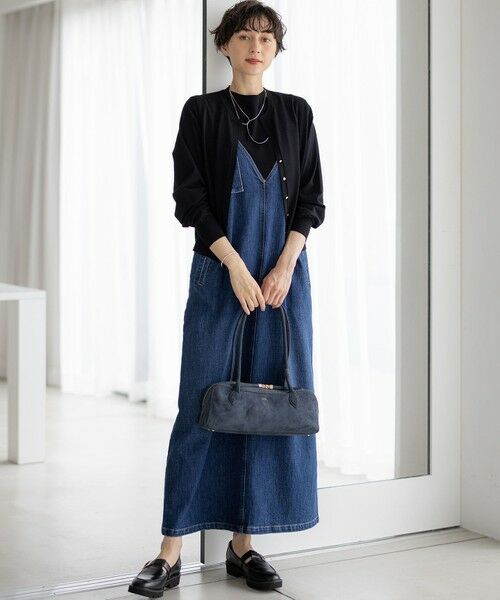 L size ONWARD(大きいサイズ) / エルサイズオンワード ロング・マキシ丈ワンピース | 【RED CARD TOKYO×23区】デニム サロペット ワンピース | 詳細7