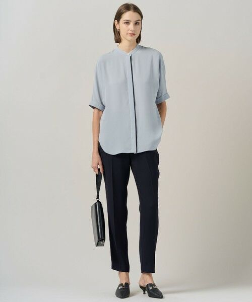 L size ONWARD(大きいサイズ) / エルサイズオンワード その他パンツ | 【UVカット・防シワ・洗える】ライトダブルクロス ドロストパンツ | 詳細10