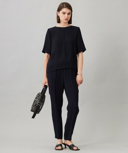 L size ONWARD(大きいサイズ) / エルサイズオンワード その他パンツ | 【UVカット・防シワ・洗える】ライトダブルクロス ドロストパンツ | 詳細12