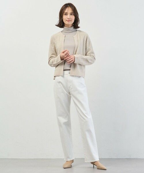 L size ONWARD(大きいサイズ) / エルサイズオンワード デニムパンツ | 【洗える】BASIC STRETCH DENIM ボーイフィット デニム | 詳細8