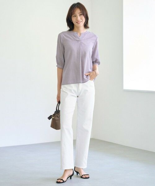 L size ONWARD(大きいサイズ) / エルサイズオンワード デニムパンツ | 【洗える】BASIC STRETCH DENIM ボーイフィット デニム | 詳細1