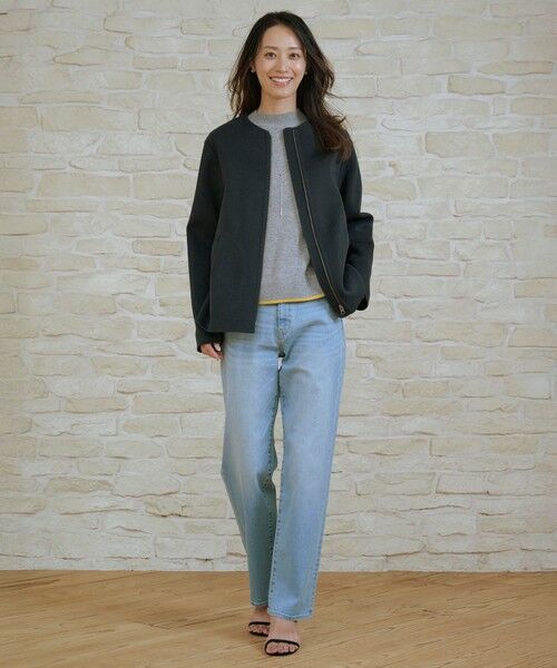 L size ONWARD(大きいサイズ) / エルサイズオンワード デニムパンツ | 【洗える】BASIC STRETCH DENIM ボーイフィット デニム | 詳細19