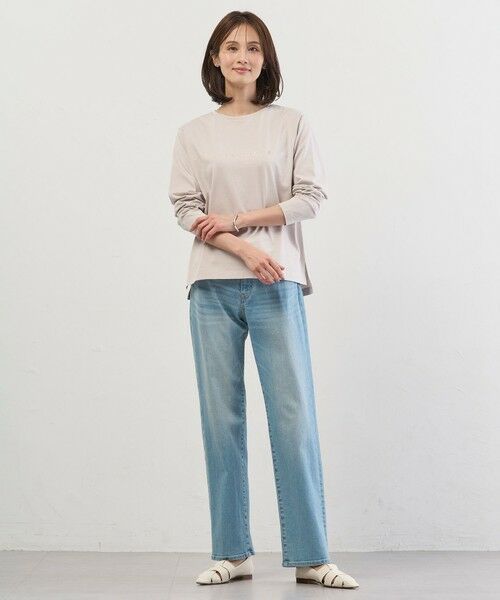 L size ONWARD(大きいサイズ) / エルサイズオンワード デニムパンツ | 【洗える】BASIC STRETCH DENIM ボーイフィット デニム | 詳細11