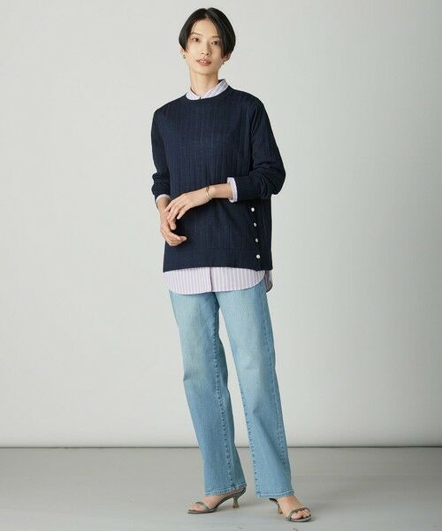 L size ONWARD(大きいサイズ) / エルサイズオンワード デニムパンツ | 【洗える】BASIC STRETCH DENIM ボーイフィット デニム | 詳細21