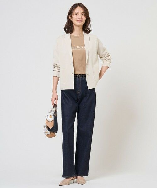 L size ONWARD(大きいサイズ) / エルサイズオンワード デニムパンツ | 【洗える】BASIC STRETCH DENIM ボーイフィット デニム | 詳細29