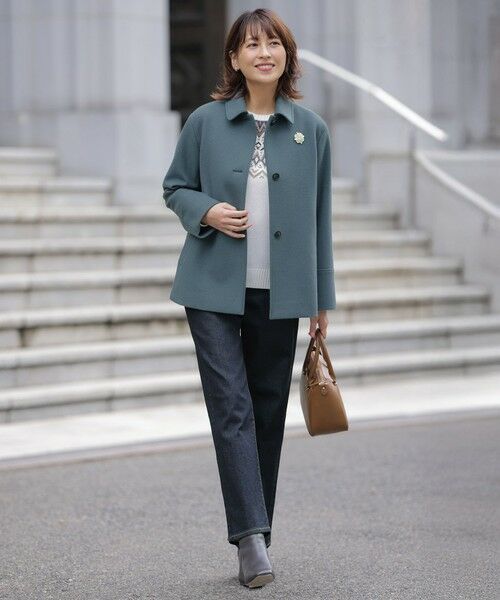 L size ONWARD(大きいサイズ) / エルサイズオンワード デニムパンツ | 【洗える】BASIC STRETCH DENIM ボーイフィット デニム | 詳細28