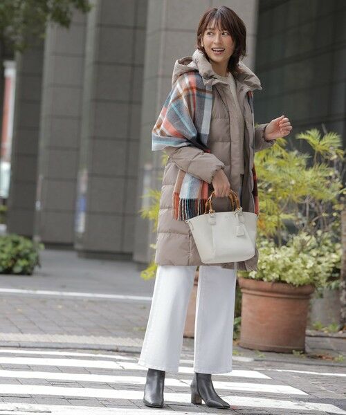 L size ONWARD(大きいサイズ) / エルサイズオンワード デニムパンツ | 【洗える】BASIC STRETCH DENIM ワイド ストレート デニム | 詳細1