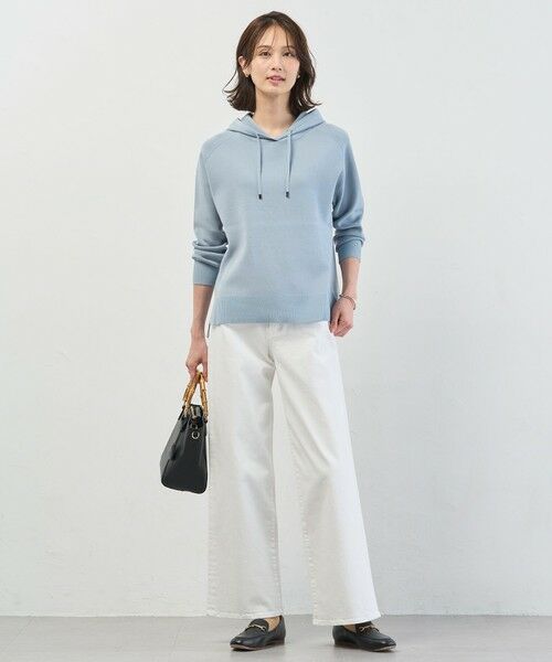 L size ONWARD(大きいサイズ) / エルサイズオンワード デニムパンツ | 【洗える】BASIC STRETCH DENIM ワイド ストレート デニム | 詳細4