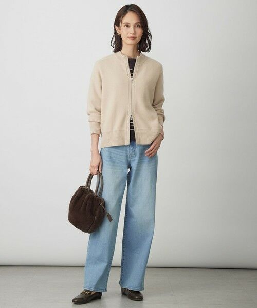 L size ONWARD(大きいサイズ) / エルサイズオンワード デニムパンツ | 【洗える】BASIC STRETCH DENIM ワイド ストレート デニム | 詳細18