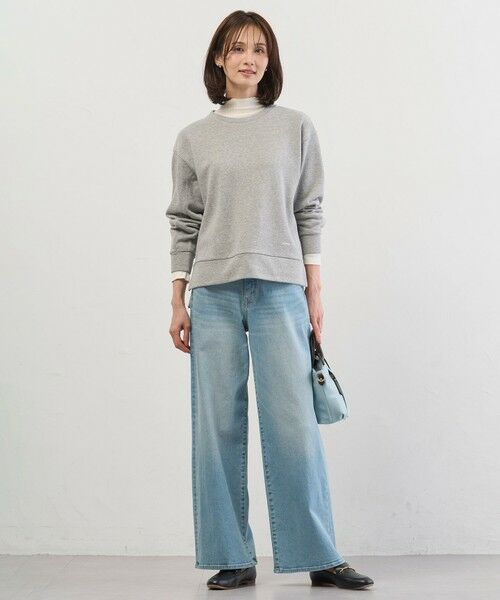 L size ONWARD(大きいサイズ) / エルサイズオンワード デニムパンツ | 【洗える】BASIC STRETCH DENIM ワイド ストレート デニム | 詳細25
