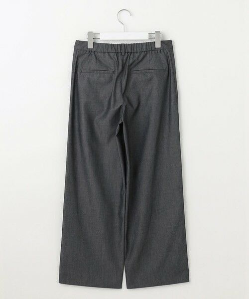 L size ONWARD(大きいサイズ) / エルサイズオンワード その他パンツ | 【洗える・防シワ・速乾】ツイルシャンブレー ワイド パンツ | 詳細7