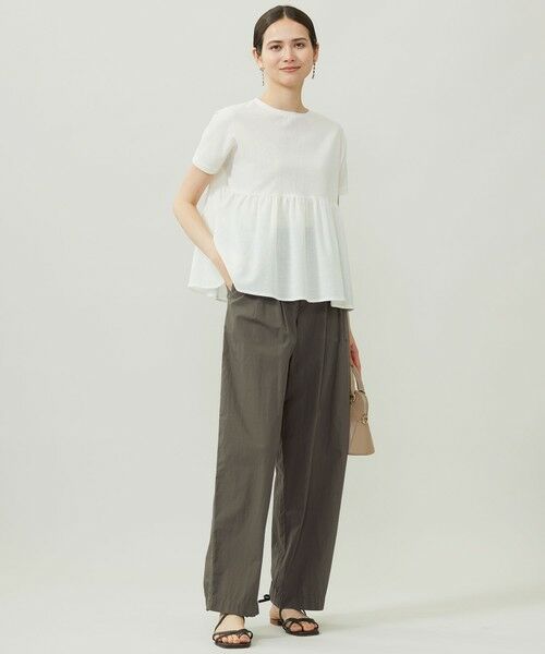 L size ONWARD(大きいサイズ) / エルサイズオンワード その他パンツ | 【カタログ掲載・洗える】オルダージュタイプライター パンツ | 詳細7