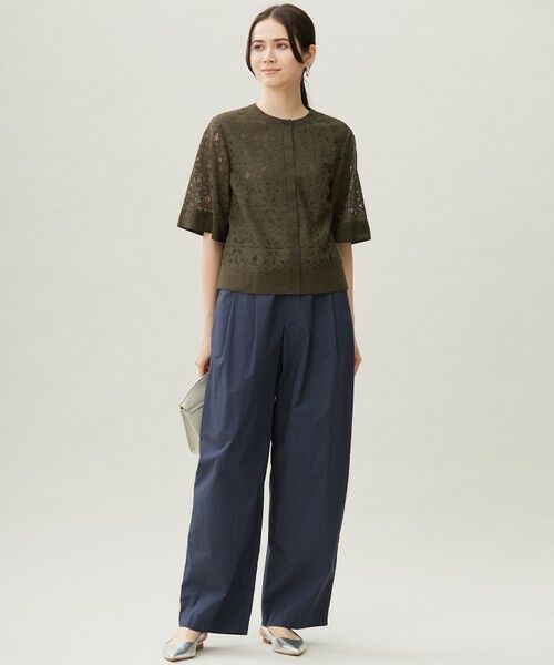 L size ONWARD(大きいサイズ) / エルサイズオンワード その他パンツ | 【カタログ掲載・洗える】オルダージュタイプライター パンツ | 詳細14