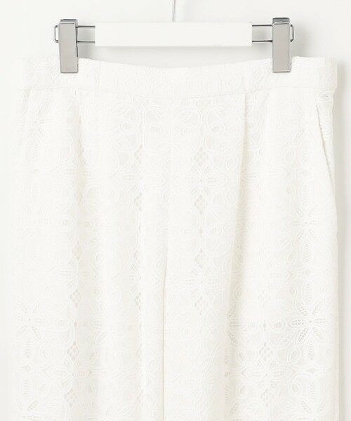 L size ONWARD(大きいサイズ) / エルサイズオンワード その他パンツ | 【カタログ掲載・洗える】フラワータイルレース パンツ | 詳細4