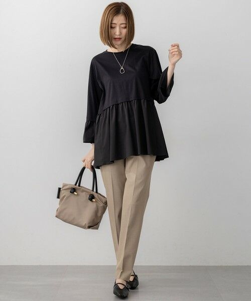 L size ONWARD(大きいサイズ) / エルサイズオンワード その他パンツ | 【撥水加工/洗える】ドライ2WAYストレッチ テーパード パンツ | 詳細14